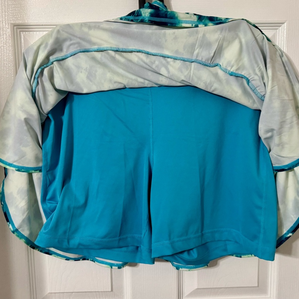 Women's Tie-Dye Skirt - Blue and White - Picture 3 of 6